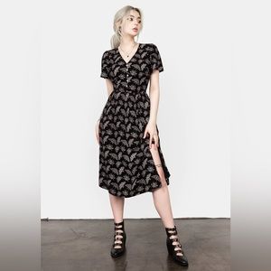 Disturbia Mortmouth Short Sleeve Midi Dress